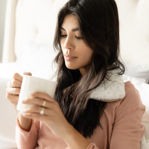 Marshmallow Brown Neck Wrap Warmies