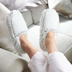 Marshmallow Gray Slippers Warmies®