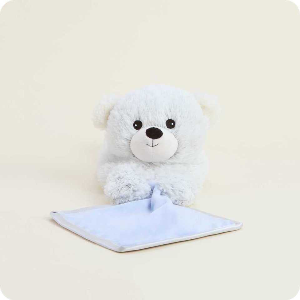 Marshmallow Bear Blankie Warmies